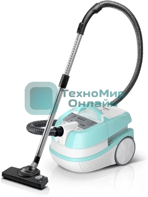 Пылесос Bosch BWD420HYG голубой, 2000 Вт, уборка сухая/влажная, пылесборник контейнер 3,5 л