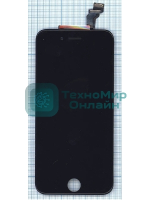 Дисплей Amperin для Apple iPhone 6 в сборе с тачскрином (IPS), черный