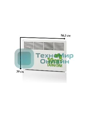 Конвектор электрический Ensto FinnHeat EPHBM05PR белый, 500 Вт, 8 м2, термостат