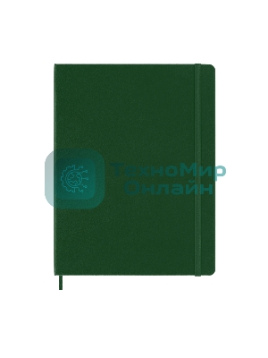 Блокнот MOLESKINE Classic, 192стр, в клеточку, твердая обложка, зеленый qp091k15