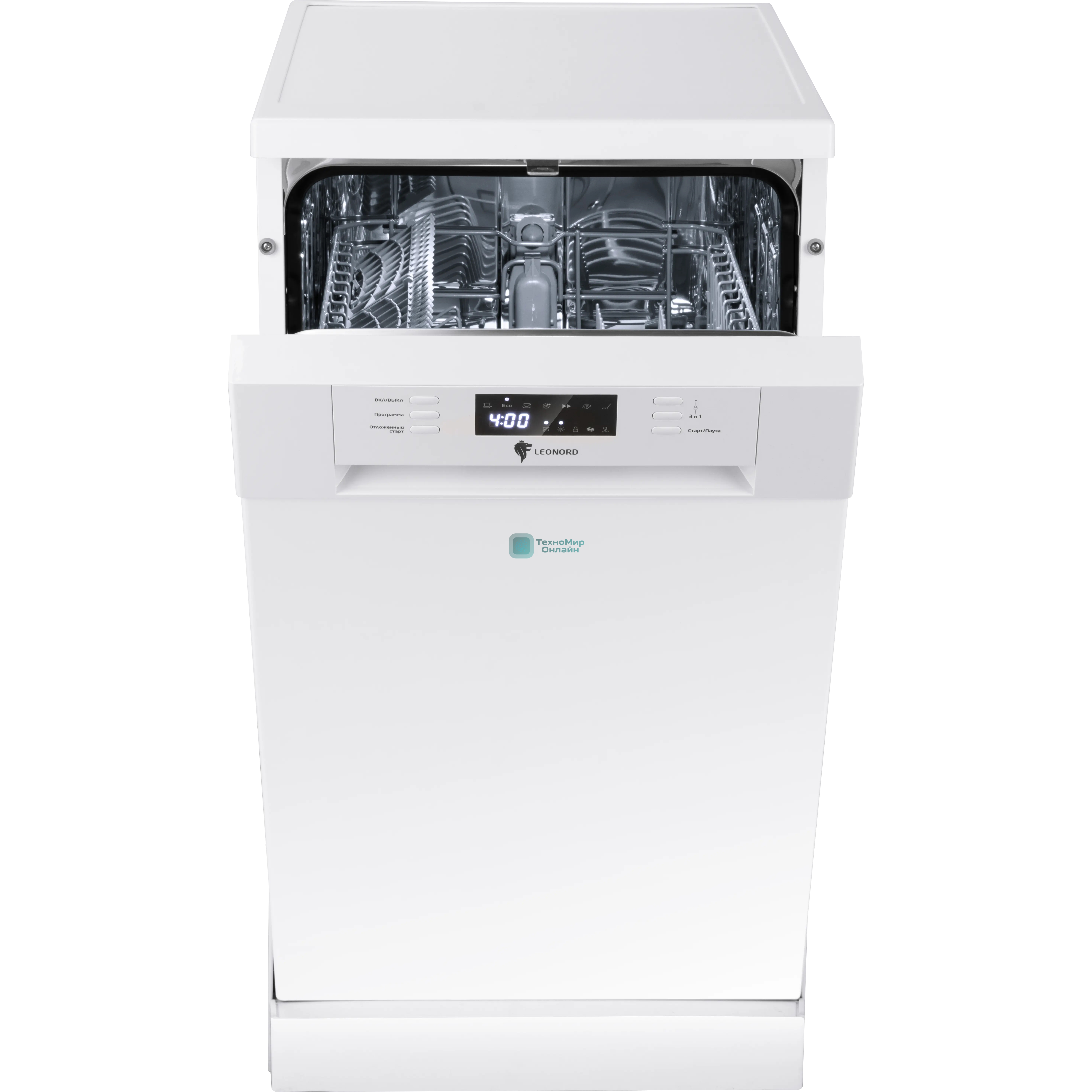 Посудомоечная машина LEONORD LDW-45A01, белый, 44.8 см, 9 компл., 49 дБ, класс: А+