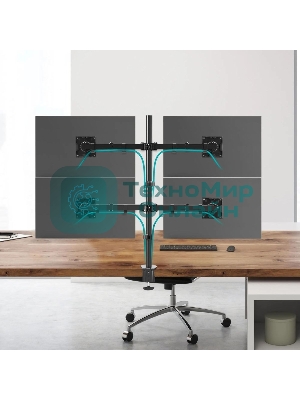 Кронштейн ONKRON D421E для четырех мониторов 13