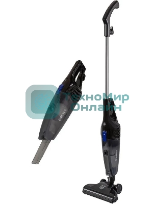 Пылесос вертикальный Endever SkyClean VC-286 серый, питание от сети, 100 Вт, уборка сухая, пылесборник 1.5 л