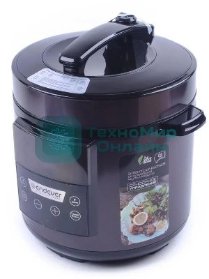Мультиварка-скороварка Endever VITA 98 черный/сливовый электрическая Endever Vita 98