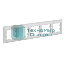 Рамка 5-м IEK BR-M52-12-K91 BRITE РУ-5-БрАБ арктич. бел./бел.