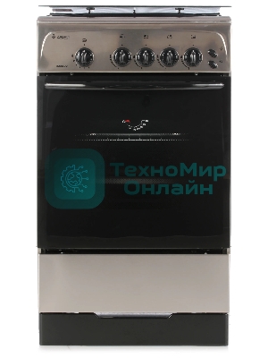 Плита газовая Gefest ПГ 3200-06 К62 серебристый, конфорок 4 шт, духовка 42 л, 50 см x 85 см x 57 см