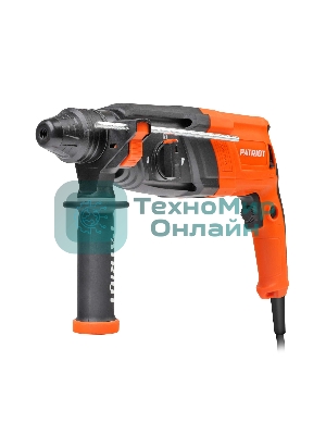 Перфоратор Patriot RH 263, SDS+, мощность 880 Вт, 2.9 Дж, 3 режима работы, макс.диаметр 26мм, глубиномер, кейс