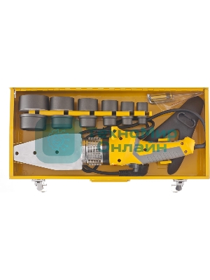 Аппарат для сварки пластиковых труб Denzel dwp-2000 х-pro2000Вт 300 градусов комплект насадок