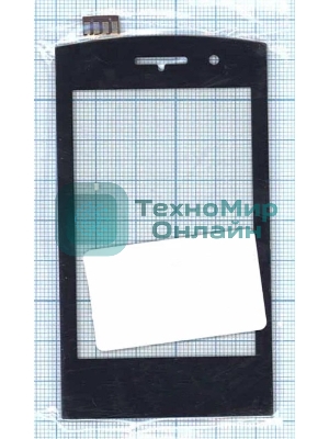 Сенсорное стекло (тачскрин) для Philips Xenium W727, черное