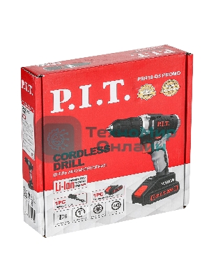 Дрель-шуруповерт P.I.T. PSR18-D5 Promo, Аккумуляторная, 20В