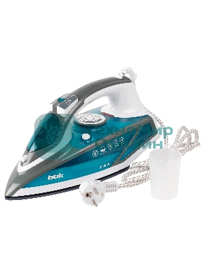 Утюг BBK ISE-2402 синий, 2400 Вт, 40 г/мин, 140 г/мин, 450 мл