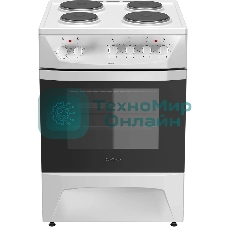 Плита электрическая Darina 1D EM 141 404 W белый/черный, конфорок 4 шт, духовка 50 л, 60 см x 85 см x 60 см