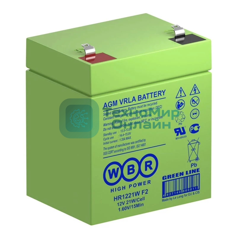 Батарея для ИБП WBR HR 1221W (12V 5Ah) F2