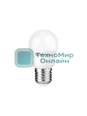 Лампа светодиодная Defender P45-8W-830-E27 шар, 3000 К, теплый белый, 1 шт.