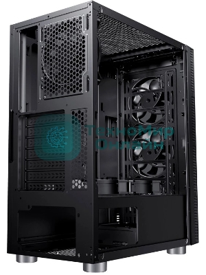 Компьютерный корпус Accord 3407 черный без БП ATX 2xUSB 2.0 2xUSB 3.0 audio bott PSU