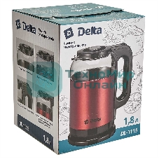 Чайник электрический DELTA DL-1115 красный
