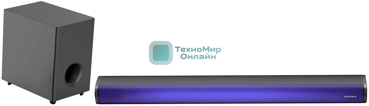 Саундбар SUPRA SSB-205 2.1 40Вт+60Вт черный