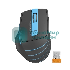 Мышь беспроводная A4Tech Fstyler FG30 серый/синий, 2000 dpi, радиоканал, USB, кнопки - 5