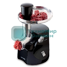 Мясорубка электрическая Kenwood MG474 черный, 1500 Вт, 1.5 кг/мин, реверс, защита от перегрузки, насадки - 6