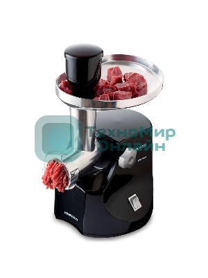 Мясорубка электрическая Kenwood MG474 черный, 1500 Вт, 1.5 кг/мин, реверс, защита от перегрузки, насадки - 6