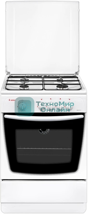 Плита газовая Gefest ПГ 1200 С7 К8 белый, конфорок 4 шт, духовка 63 л, 60 см x 85 см x 60 см