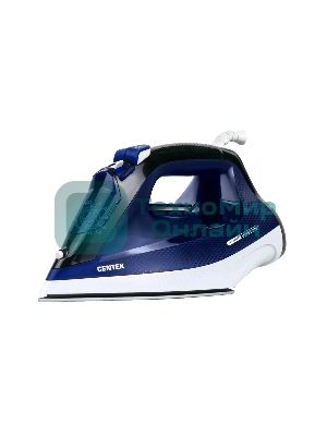 Утюг Centek CT-2308 синий, 2800 Вт, 60 г/мин, 190 г/мин, 300 мл