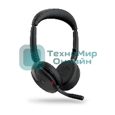 Гарнитура Jabra Evolve2 65 Flex чёрный, беспроводная, Bluetooth, до 32 ч