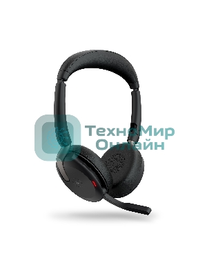 Гарнитура Jabra Evolve2 65 Flex чёрный, беспроводная, Bluetooth, до 32 ч