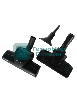 Пылесос Bosch BGS41POW1 черный/красный, 350/700 Вт, уборка сухая, пылесборник контейнер 2.4 л