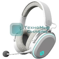 Беспроводные/проводные наушники GMNG GG-HS405W белый, полноразмерные, Bluetooth + радиоканал + проводной, до 40 ч