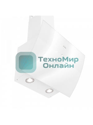 Вытяжка каминная Elikor Wave WH 60 белый, 60 см, 750 куб. м/ч, 56 дБ