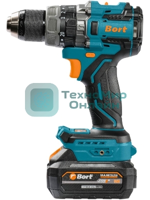 Дрель-шуруповерт Bort BAB-21Ix2Li-XDK, 18 В, 4 Ач, 150 Нм, бесщеточный, ударная