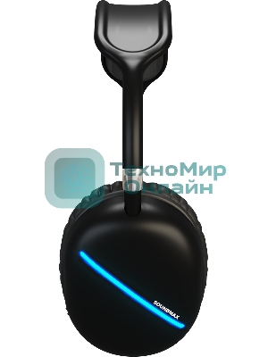Беспроводные/проводные наушники SOUNDMAX SM-HP2200B черный, накладные, Bluetooth + проводной, до 8 ч
