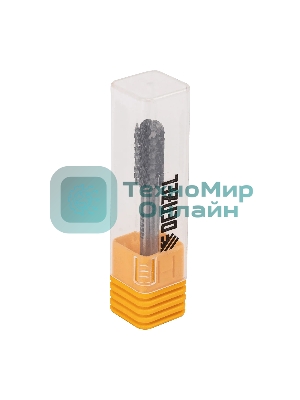 Борфреза по металлу Denzel твердосплавная, цилиндрическая закругленная, тип-С, 8 мм