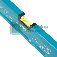 Уровень Gross 33652 алюминиевый, магнит., фрезерованный, 3 глазка, 0,5 мм/м, 800 мм