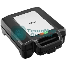 Вафельница Kitfort КТ-4673 1600Вт черный/серебристый