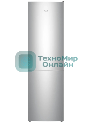 Холодильник Atlant XM-4624-181 серебристый двухкамерный 228/119л морозилка снизу