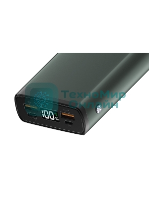 Портативный аккумулятор OLMIO QL-20, 20000mAh, 22.5W, QuickCharge3.0/PowerDelivery, LCD, серый