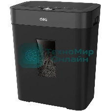 Шредер Deli ET023 черный (секр.P-4) фрагменты 8лист. 15лтр.