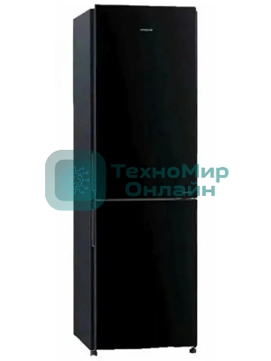 Холодильник Hitachi R-BG410PUC6 GbK черный двухкамерный 215/105л морозилка снизу