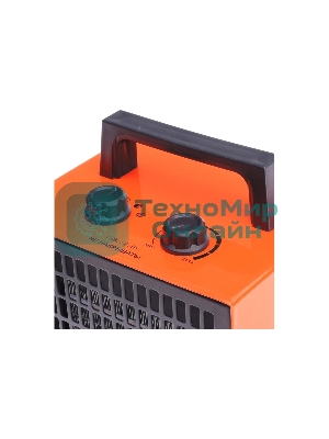 Тепловентилятор электрический Patriot PT Q 3S, оранжевый/черный, 2000 Вт, 25 м2, термостат