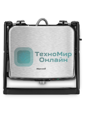 Электрогриль Maxwell MW-1960, 2000Вт, стальной