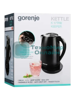 Чайник электрический Gorenje K17TRB черный