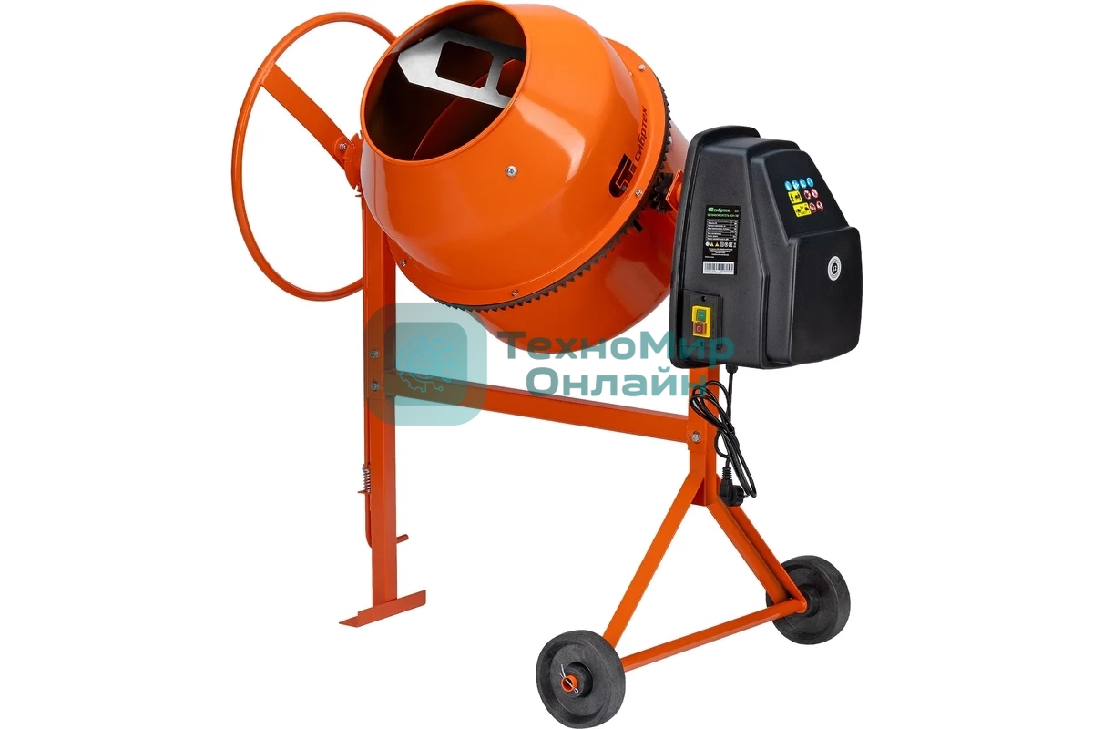 Бетоносмеситель Сибртех БСН-130 500 Вт, 130 л, чугунный венец