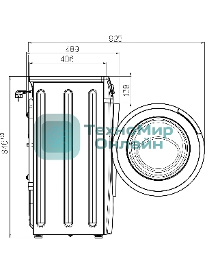 Стиральная машина Atlant 60У1014-01 белый загр.фронтальная макс.:6кг 1000 об/мин класс: A+++