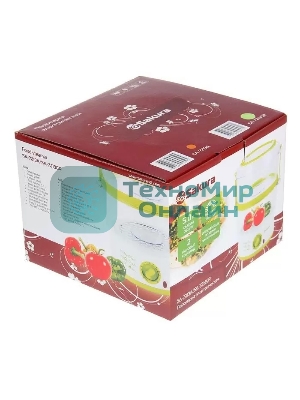 Пароварка электрическая Sakura SA-7213GR 2ч (5,0л) 500Вт бел/зел