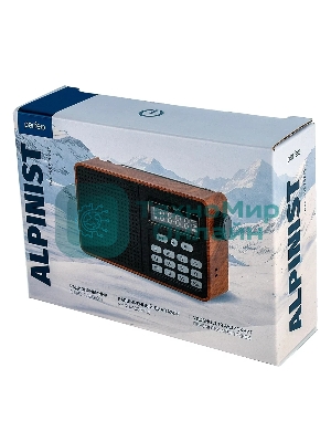 Радиоприемник PERFEO (PF_D0573) ALPINIST, коричневый