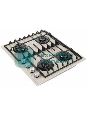 Газовая варочная панель Maunfeld EGHG.64.6CBG/G, 4 конфорки, закаленное стекло, бежевый