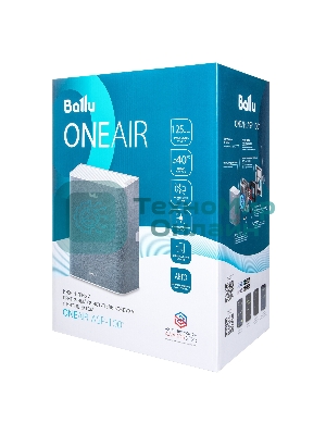 Очиститель воздуха Ballu ONEAIR ASP-100WH белый, 40 м², HEPA-фильтр