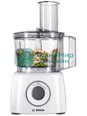 Кухонный комбайн Bosch MCM3200W, 800 Вт, 2 скорости, чаша 2300 мл.